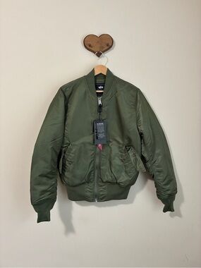 Madewell x Alpha Industries MA-I Flight Jacket in Olive Green